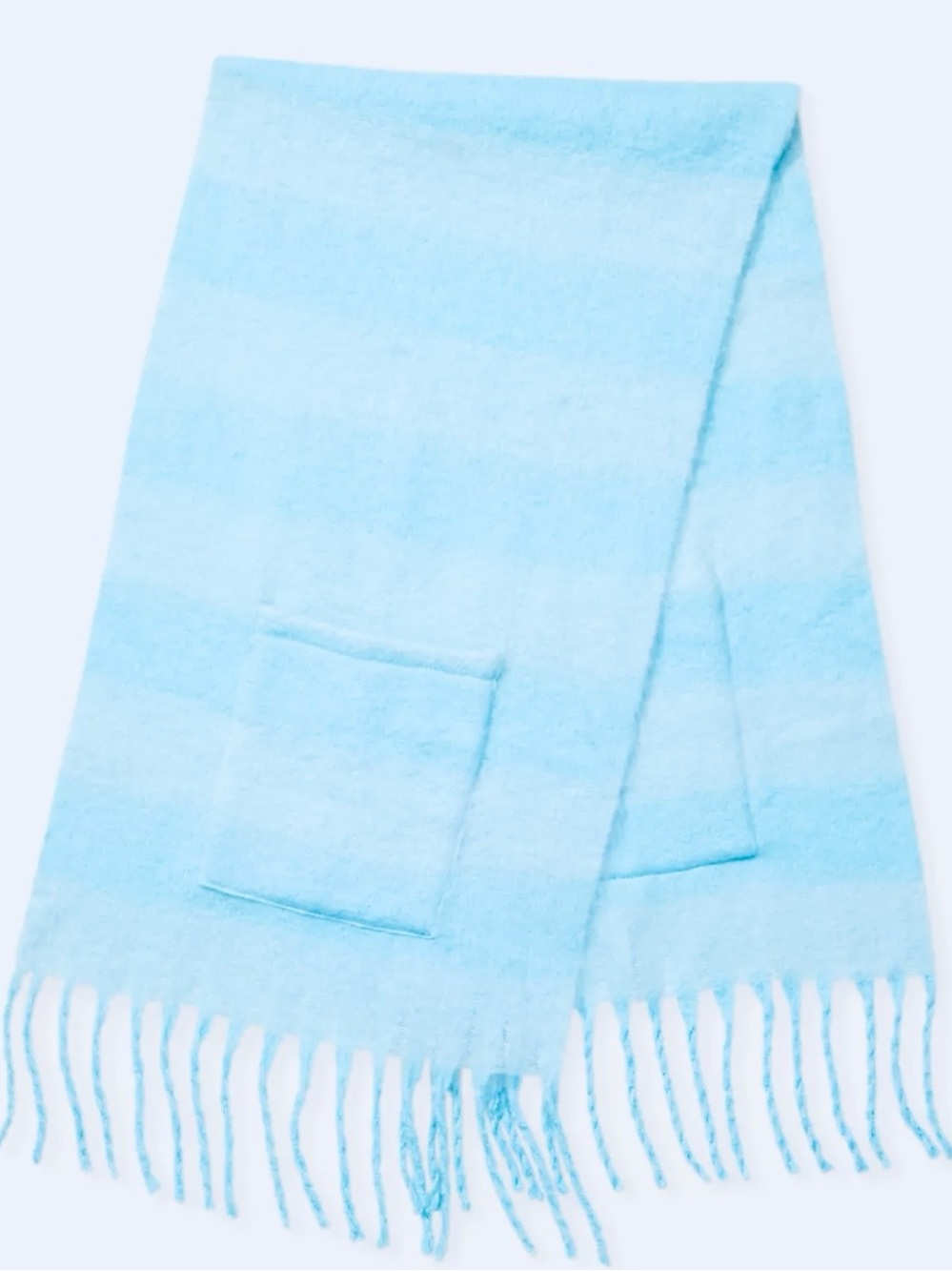NWT 🩵 Lilly Pulitzer 🩵Light Blue Striped Fringe Sweater Wrap
